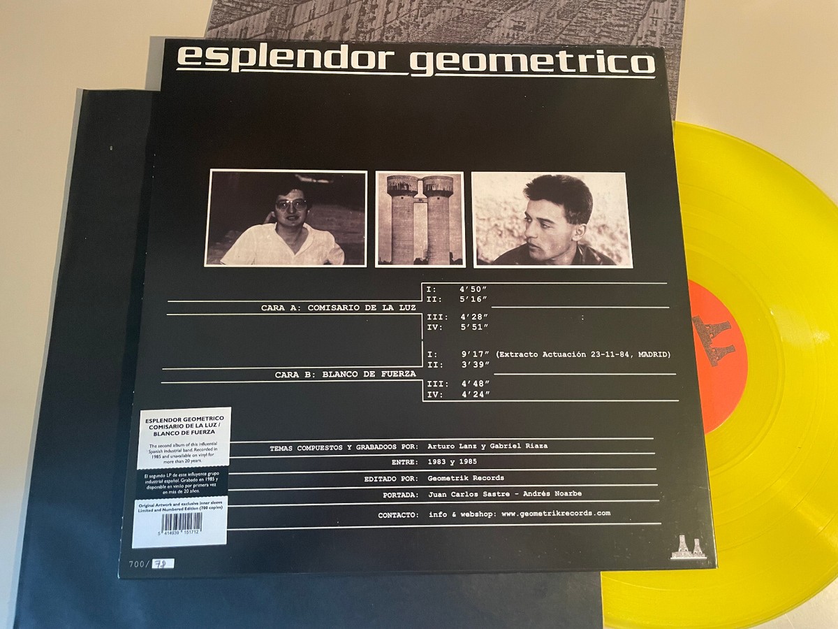 LP EBM Esplendor Geometrico - Comisario De La Luz (8 Song