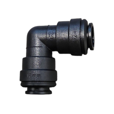 John Guest PM0312E Black Reducing Elbow Connector Size 12MM