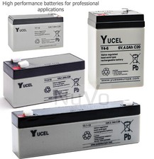 Image of YUVOLT BY YUASA 6V / 12V RECHARGEABLE LEAD ACID BATTERIES 4Ah 1.2Ah 2.1Ah 7Ah