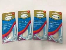 Amope GelActiv Invisible Gel Heel Protectors, Size 5-10 (Pack of 4=