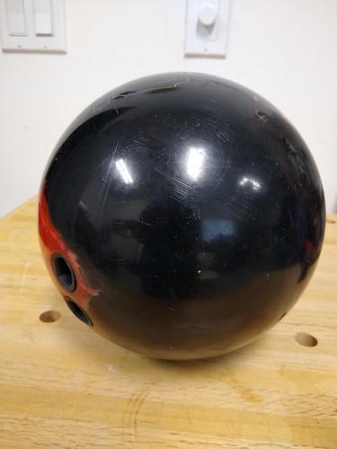 Bola de Bowling HAMMER BAD ASS 15lbs Rara Negra Naranja Remolino, Excelente Con Bolsa Tormenta - Imagen 8 de 13