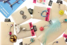 NWT 50pc Wholesale Lot Body Jewelry Belly, Facial, Lip, Nose, Rings Studs Gauges