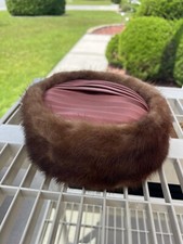 VTG Fur Pill Box Hat