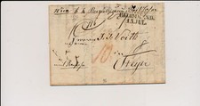 AUSTRIA 1841 REKO-Brief, stempel WIEDEŃ/RECOMMAND. 8 i 10 adnotacji pocztowych!