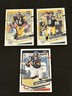 2023 Panini Donruss Optic Base Justin Fields plus Jerome Bettis & Kenny Pickett