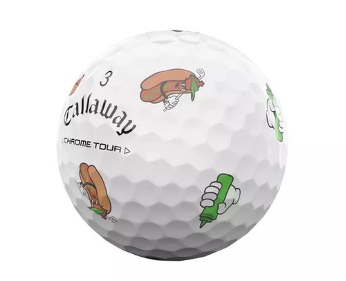 Callaway Hot Dog Limited Edition Golf Balls 4 Balls - Picture 8 of 9