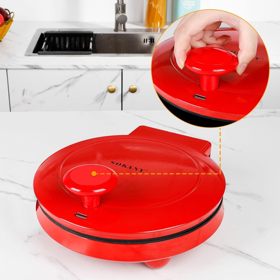 Elektrischer Pizzaofen | Elektrischer PizzabäckerPizzaofen für Zuhause220 °C ... - Bild 4 von 4