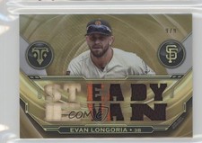 2019 Topps Triple Threads Relics Gold 9/9 Evan Longoria #TTR-EL3 0b0