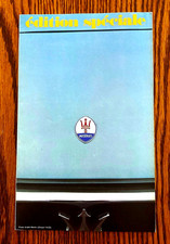 1969 Maserati Ghibli Indy - 16-page Factory Brochure - English French Text