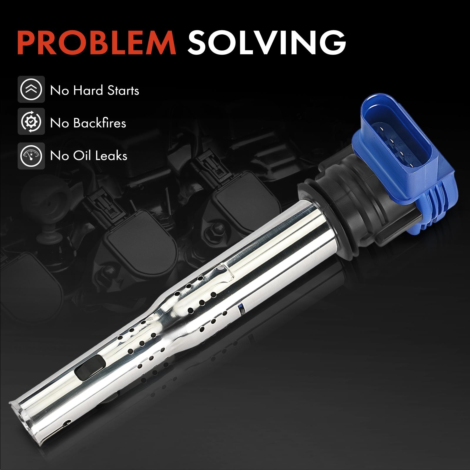 A Set of 5 Blue Ignition Coil for VW Jetta Passat Golf Beetle Audi Lamborghini