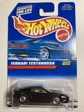 HOT WHEELS 1998 #834 FERRARI TESTAROSSA BLACKWALL NICE BLACK