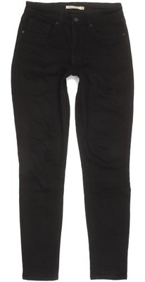 Levi's 721  Damen Schwarz Skinny Slim Stretch Jeans W27 L29 (99804)