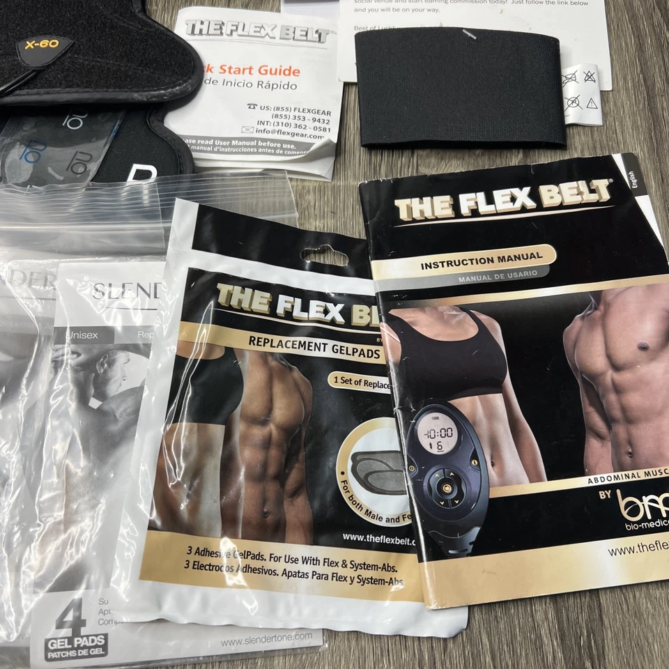Slendertone BMR Flex Cinturón Estimulador Muscular X-70 + X-60 Brazos + Controlador Gran Lote Foto 4 de 4
