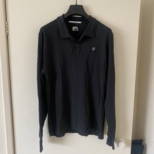 Image of CP Company Tacting Long Sleeve Polo - Black - Medium - RRP £115 - Brand New