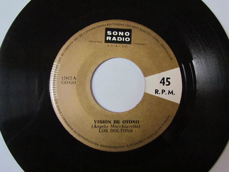 LOS DOLTONS - ROCK SURF BEAT 7" PERU 1966 "REY TABLISTA" HEAR ♫ - Image 2 of 3