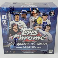 2025 Topps Chrome MLB Baseball Sapphire Edition Hobby Box Brand New Sealed