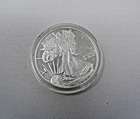 Walking Liberty .999 Silver Round 1 Troy Oz Free Hard Display Case Uncirculated