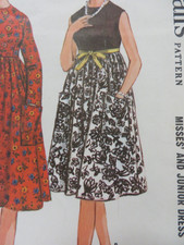 HTF Vtg 60s McCall's 7101 HIGH-WAISTED DRESS GATHERED SKIRT Sewing Pattern Women