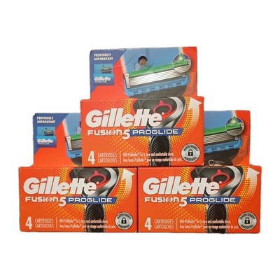 Lot of 3 Gillette Fusion5 Proglide 4ct. 5 Blade Cartridges New in Original Box