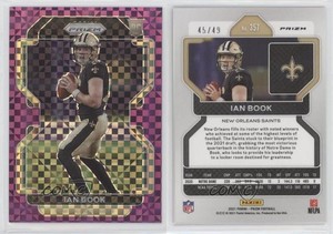 2021 Panini Prizm Rookie Purple Power Prizm /49 Ian Book #357 Rookie RC