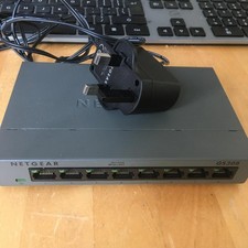 Netgear GS308v2 8-Port Gigabit ethernet Switch with PSU desktop/wall mountable