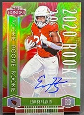2020 PANINI HONORS PRIZM GREEN ROOKIE AUTO ENO BENJAMIN CARDINALS #ED 2/10