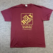 VTG Home Depot Parody T Shirt L The Holy Spirit Jesus Y2K 2000s You Can Do It