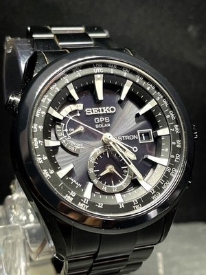 Seiko Astron 7x52-0AA0 GPS Solar Quartz Men's Watch Titanium free