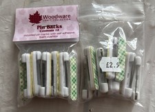 23 Woodware Pin Backs BNIB Jewellery Making Crafting Supplies