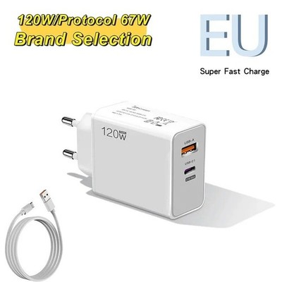 120W Schnell Ladegerät Netzteil 6A USB-C Kabel Xiaomi Redmi Note10/11/12Pro K60