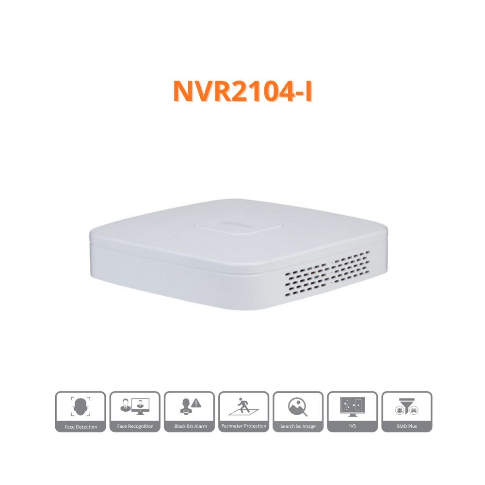 Dahua NVR2104-I2 WizSense 4 Canali IP 8MP 4K - Installazione Rapida