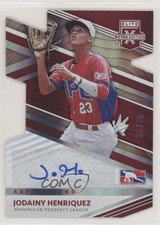2020 Panini Elite Extra Edition 39/48 Jodainy Henriquez #189 Auto h1k
