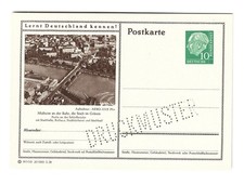 P 24 Picture Postcard Print Sample 10 Pfennig Heuss - Mülheim Ruhr **