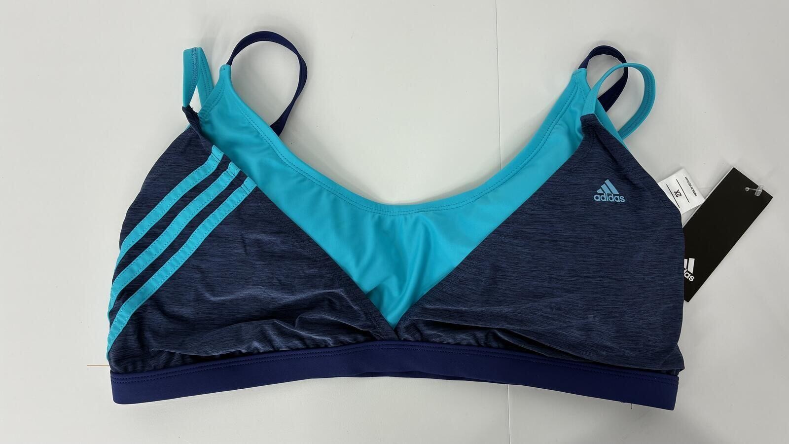Adidas Sport Top Bra New with tags 2XL Blue