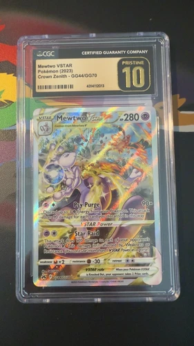 Pokemon Mewtwo VSTAR CGC 10 Pristine Crown Zenith Galarian Gallery FA #GG44