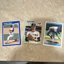Nolan Ryan 1991 Score Fleer Donruss Baseball Cards Lot Astros Rangers 3 Cards