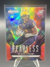 2024 Panini Prizm Draft Picks - Fearless Blake Corum #F-BC Red Ice Prizm (RC)