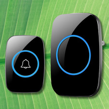 Wireless Doorbell Chime Waterproof Receiver Adjustable Volume 1000FT Kit USA