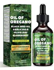 Oil of Oregano 3000mg 2oz Black Seed Oil/Garlic/Olive Leaf/Elderberry All in One
