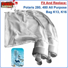 Pack Of 2 K16 Pool Cleaner All Purpose Bag With Hook And Loop Fastener Enclosure