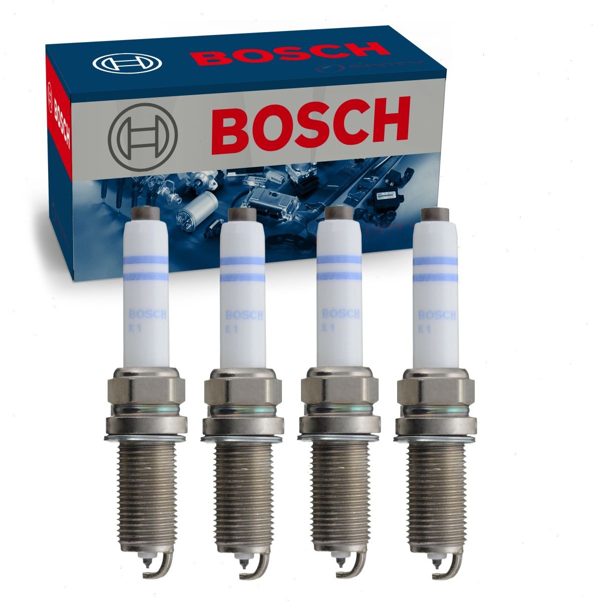 4 pc Bosch Double Platinum Spark Plugs for 2013-2019 Volkswagen Jetta 1.8L fi