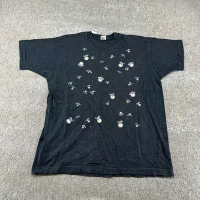 VINTAGE Firefly Shirt Mens XL Black Single Stitch AOP Cotton Dan Gilbert USA 90s