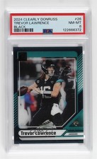 2024 Panini Clearly Donruss Black 1/5 Trevor Lawrence #26 PSA 8 1oa8