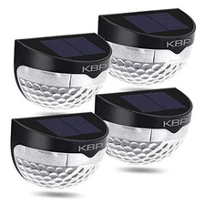  Solar Fence Lights Outdoor Decorative Garden Lights Waterproof Wall Black