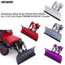 Alum RC Snow Shovel Plow Blade For 1/18 1/24 TRX4M Bronco Defender SCX24 Upgrade