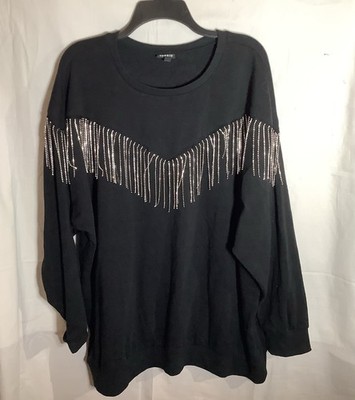 Torrid 3X Black Shirt cotton polyester blend
