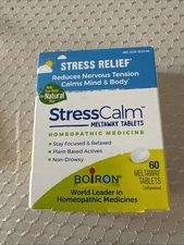 Boiron StressCalm Minerals Tablet - 60 Count Exp 7/2027  FREE SHIPPING