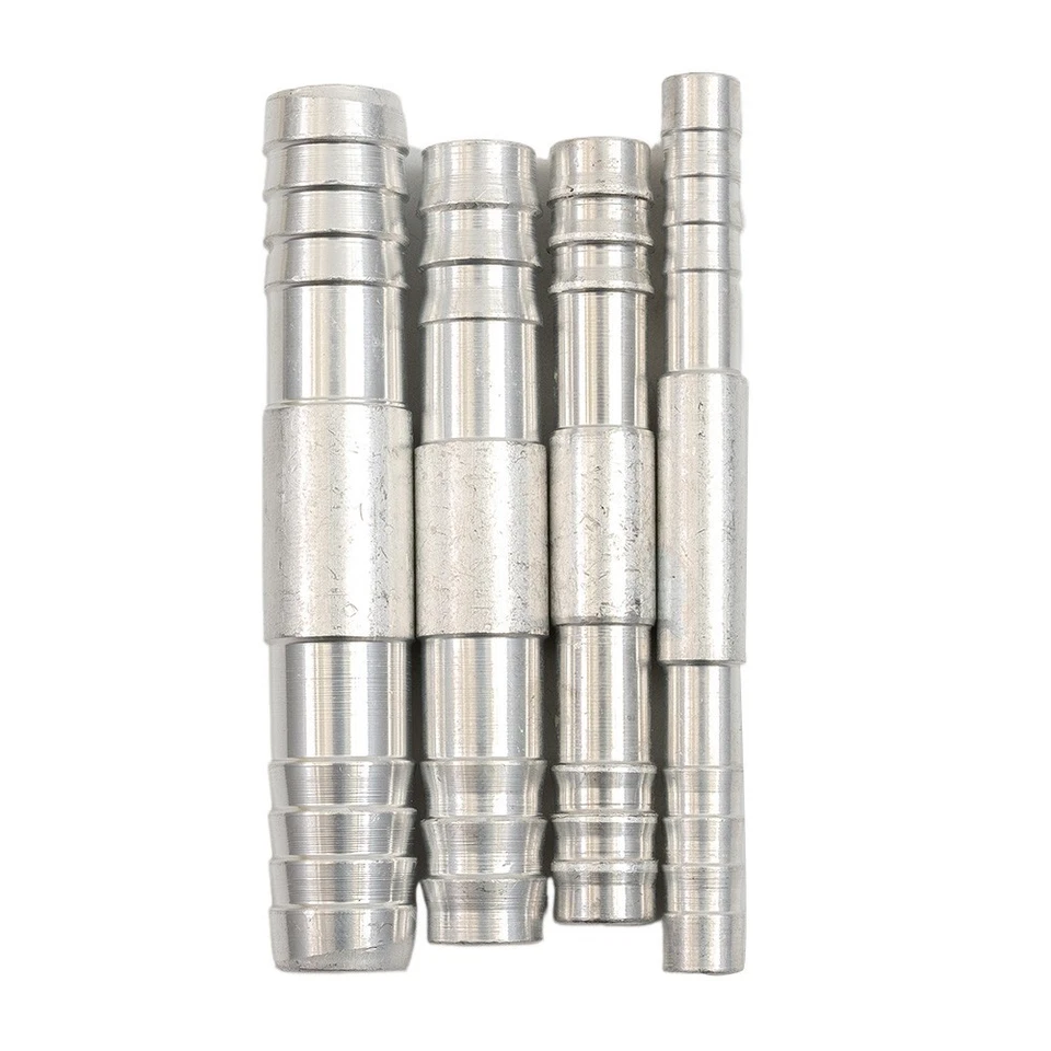 4* A/C Hose Barb Straight Splice Push In Fitting #6 #8 #10 #12 Parts - Image 2 of 4