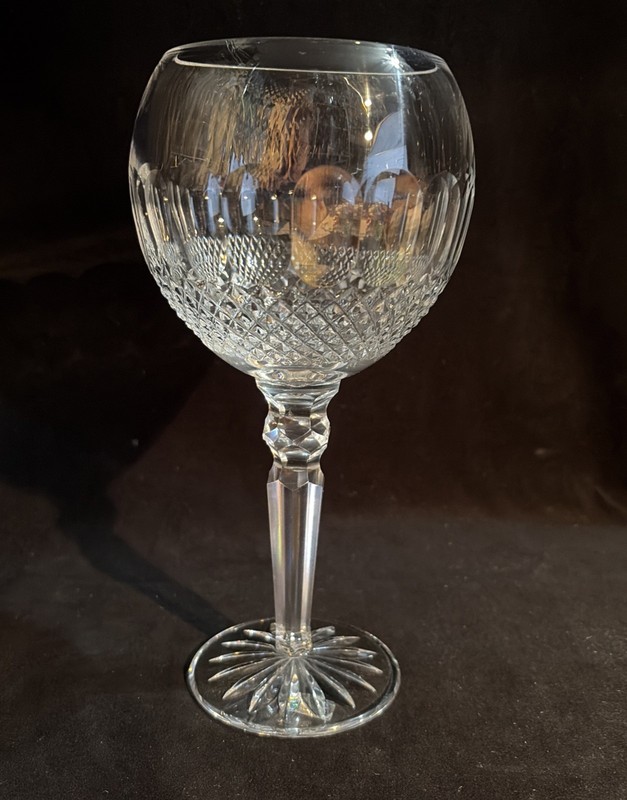 Waterford Crystal Colleen Encore Water Goblet Glass 8" +  5/8" 1 Glass Lot B