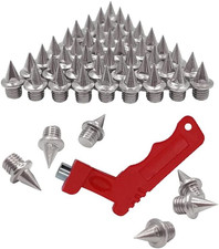 50Pcs 1/4Inch Spikes Replacement, Steel Track and Cross Country Spikes with Spik